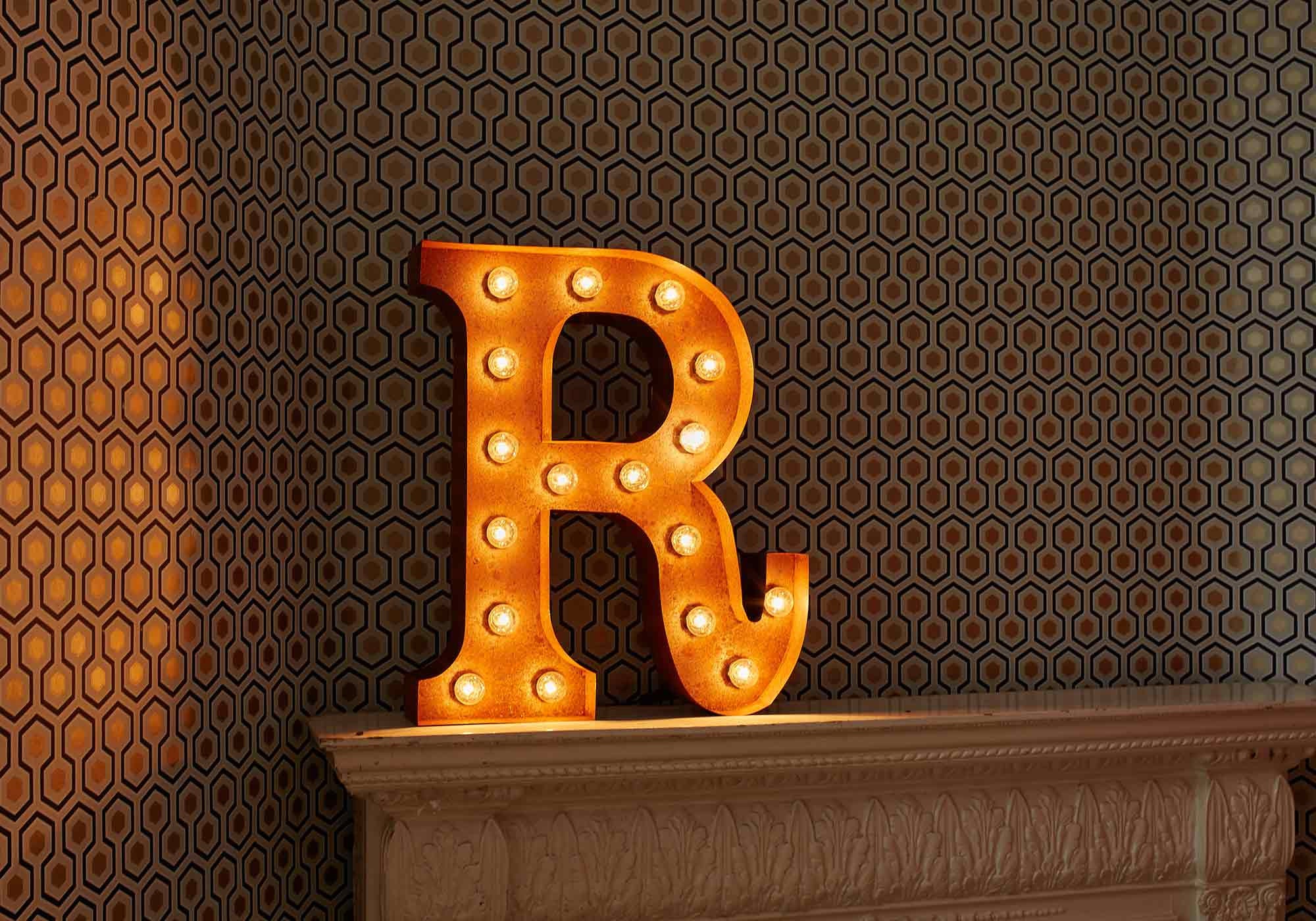 Light Letter R Home Menu